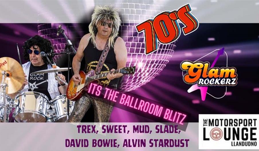 GlamRockerz at The Motorsport Lounge, Llandudno