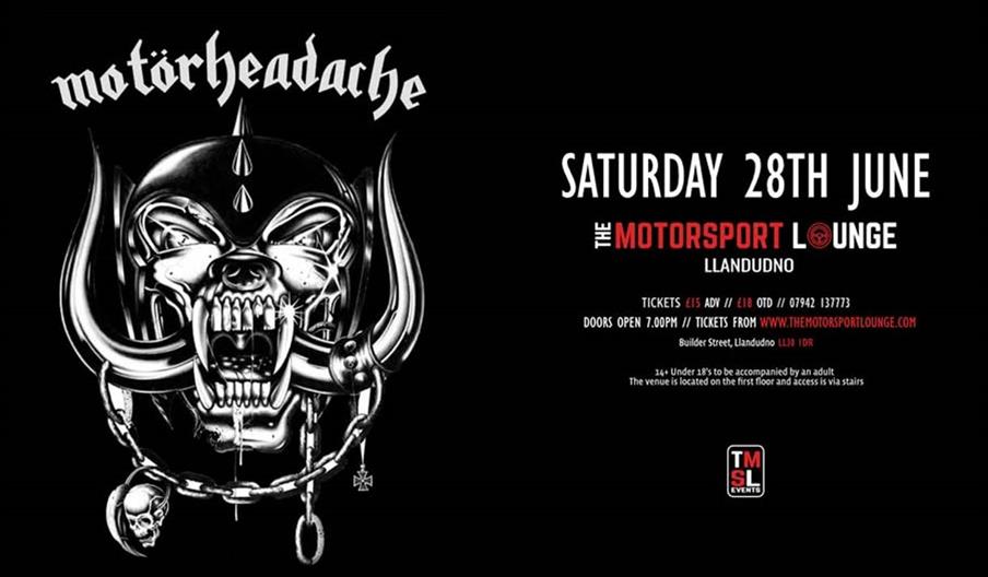 Motörheadache - A Tribute to Lemmy at The Motorsport Lounge, Llandudno