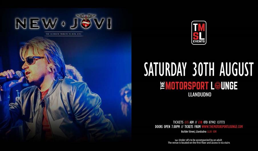 New Jovi - The Ultimate Tribute to Bon Jovi at The Motorsport Lounge, Llandudno
