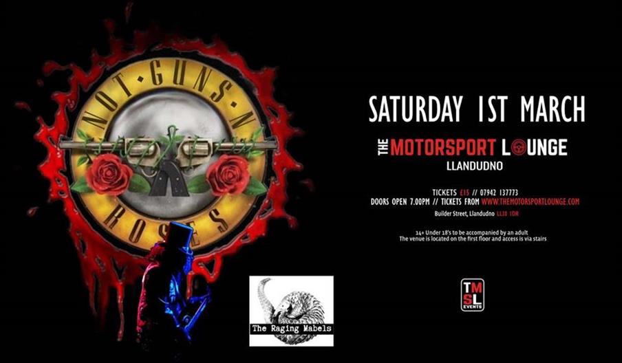 Not Guns n Roses at The Motorsport Lounge, Llandudno